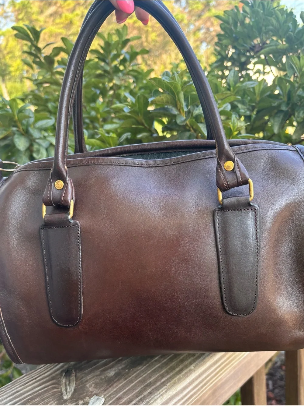 Authentic Coach NYC Mocha Madison satchel